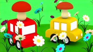 4 машинки сажают цветы 🌸🌹 Как это происходит?