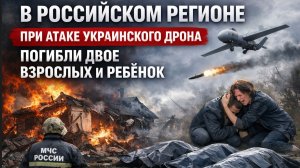 💔⚡ ТРАГЕДИЯ В РОССИИ! УКРАИНСКИЙ ДРОН УБИЛ РЕБЁНКА И ДВОИХ ВЗРОСЛЫХ!