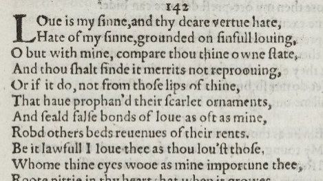 Шекспир, сонет 142