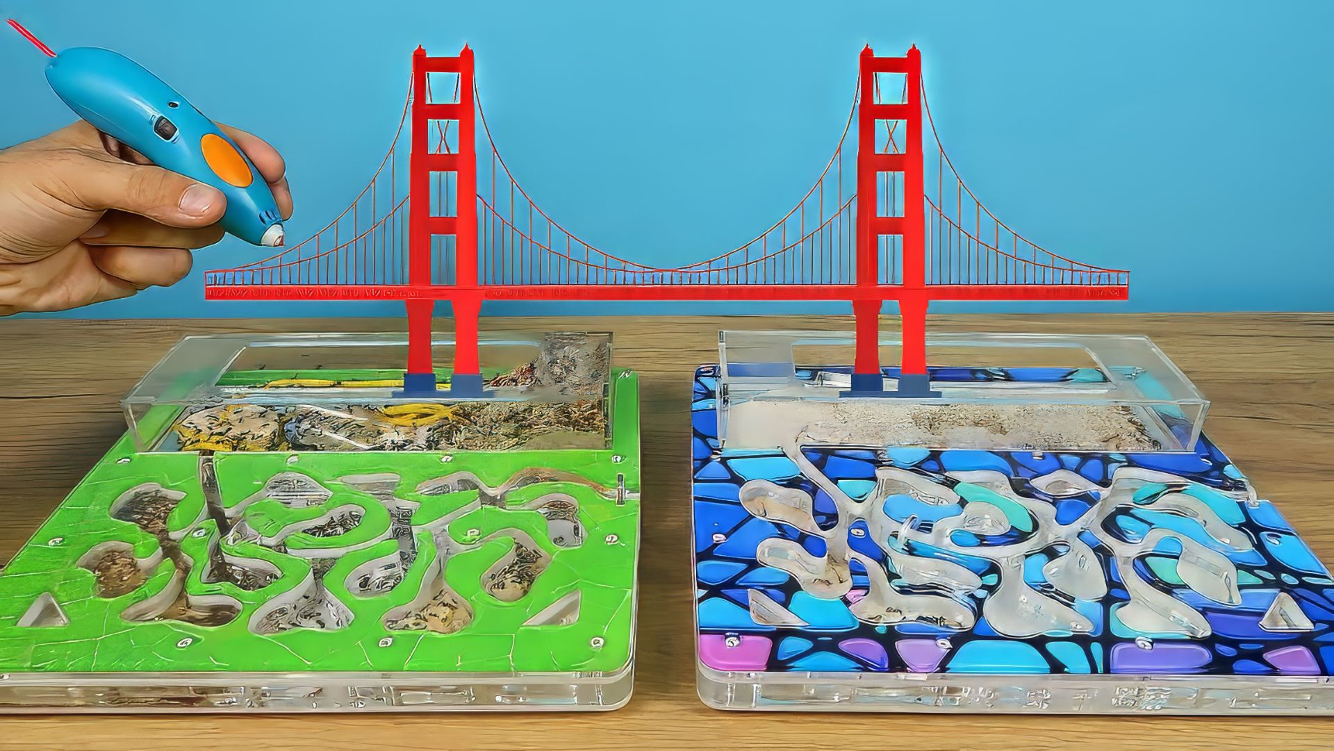 Соединил 3Д мостом два формикария, но муравьи не обрадовались!