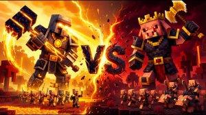 Багровый исход против полка Брута: восстание Пиглинов Майнкрафт