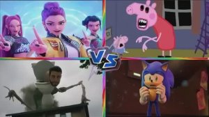 СКИБИДИ ТУАЛЕТ и СВИИНКА ПЕППА EXE 🆚 СИРЕНОГОЛОВЫЙ и ОХОТНИКИ мультик