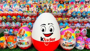 100 КИНДЕР СЮРПРИЗОВ! Игрушки Cмешарики, Лунтик, Феи, Kinder Сюрприз Видео для детей