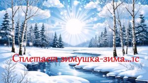 Сплетает зимушка-зима...1с  ВИДЕО  ПЕСНЯ В ДУШУ