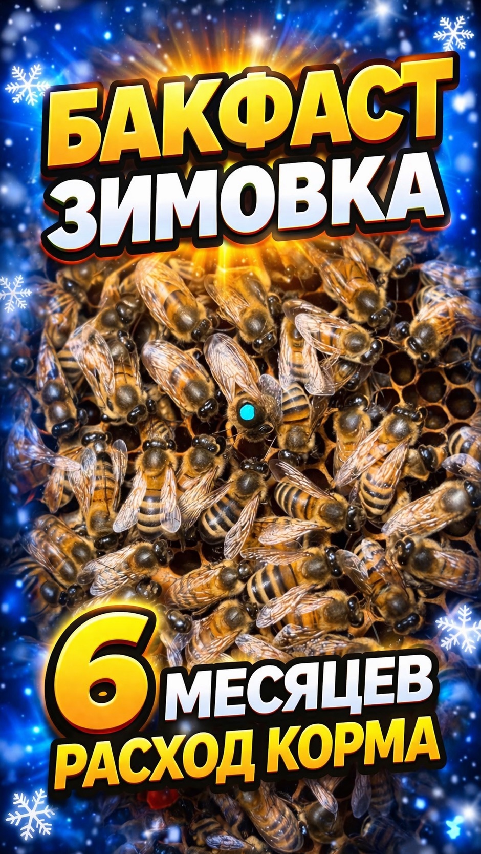 Бакфаст зимовка 6 месяцев, расход корма
