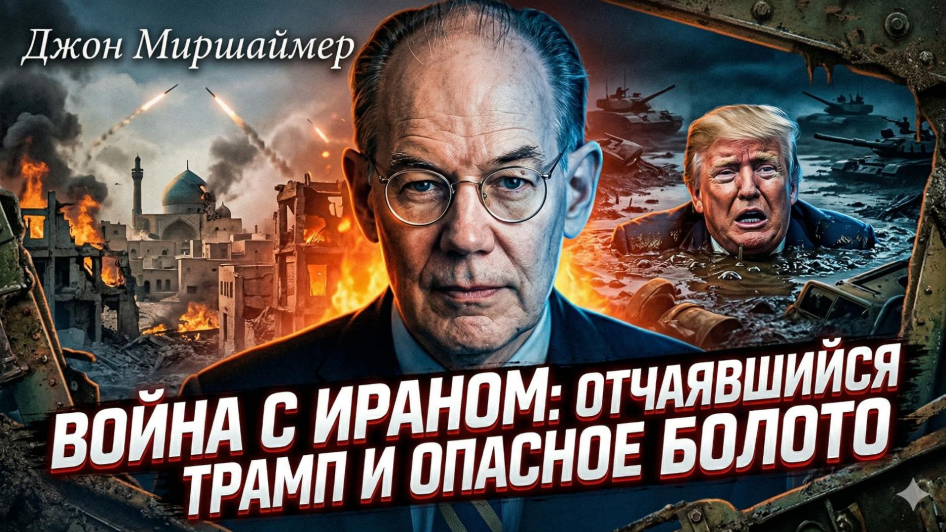 🎙️Джон Миршаймер | Отчаянный Трамп ведёт США в иранскую трясину