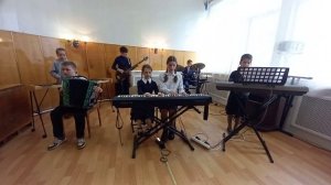 Ансамбль "Аккорд" р.н.п. "Во кузнице". Преподаватель Афанасьева Е. В.