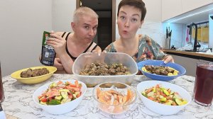 Мукбанг нам лишь бы ПОВОД найти что бы попить и ЗАКУСИТЬ)! Домашний ШАШЛЫК как тушёнка на ужин