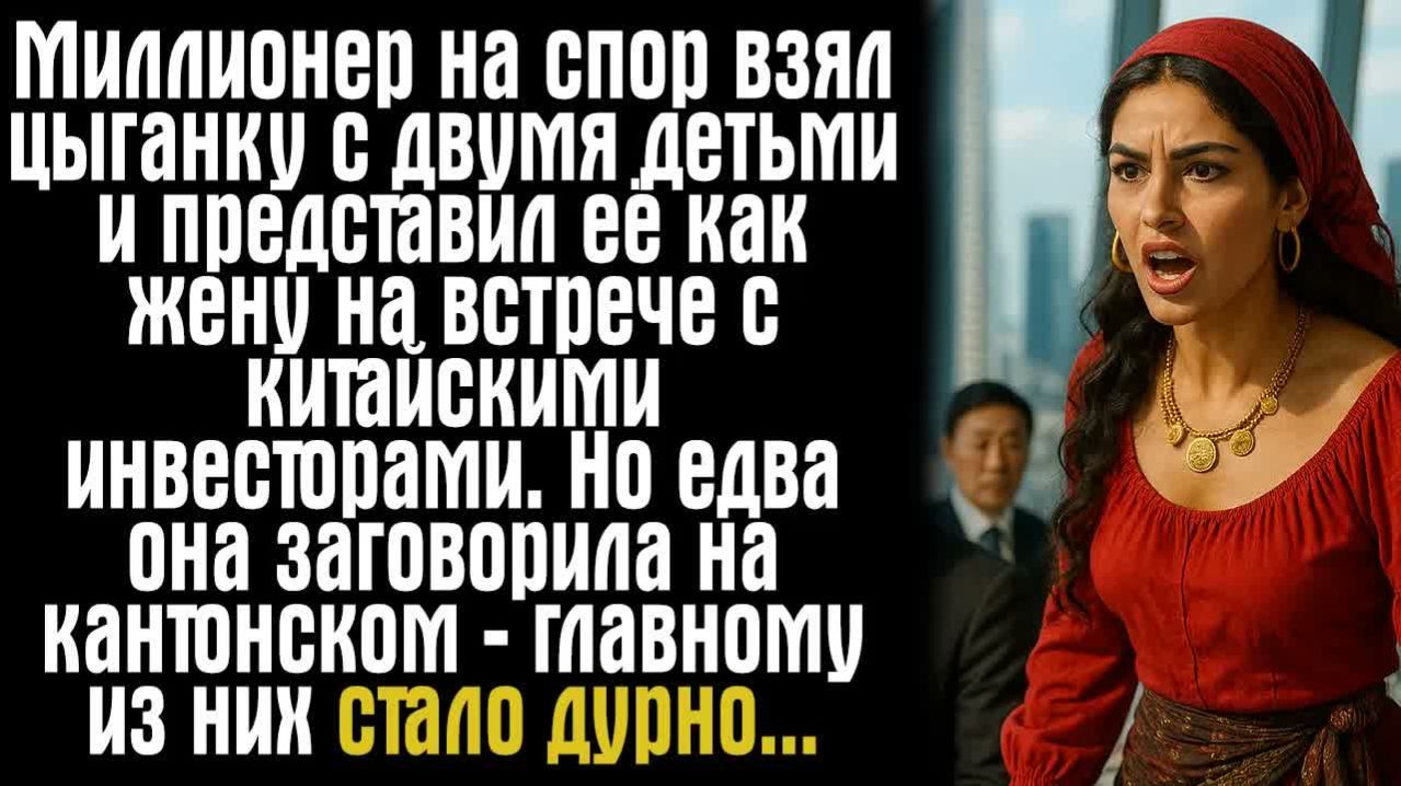 Истории из жизни. Слушать истории. Миллионер на спор взял цыганку с двумя детьми и представил её как