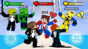 Девочка стала Веномом. Джей Джей, Майки и Бананакид супергерой Человек-паук. Майнкрафт Мультик