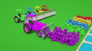 Мультяшки про детские машинки - Пять маленьких обезьянок - Малыш-акула - Детская песенка для малышей