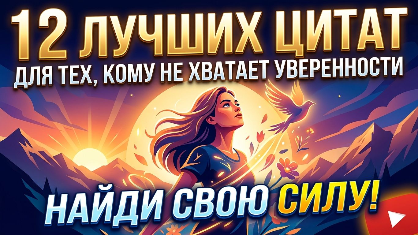 12 цитат для тех, кому не хватает уверенности в себе (Найди свою силу)