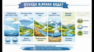 откуда в реках вода?!...🤷♀️💦🌊📚✔