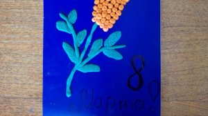 Мастер-класс по пластилинографии «Ветка мимозы»