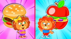 91 Маша и Леопольд. Гамбургеры из фруктов - Серии для всей семьи