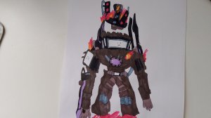 рисую скибиди туалет титана ТВ мена🔥🔥