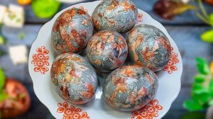 Самый простой и Красивый способ покрасить Яйца на ПАСХУ! Без Краски!