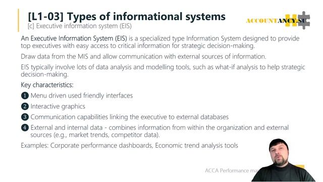 L1-03 Infirmational systems