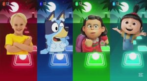 Тайлс Хоп Баттл: Я краснею, Блуи, Влад и Ники против Гадкого Я 4 — Музыкальный Ритм ЭДМ