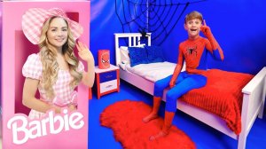 Барби VS Человек Паук Челлендж