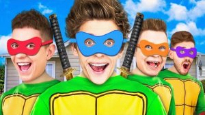 А4 - ЧЕРЕПАШКИ НИНДЗЯ в Реальной Жизни !