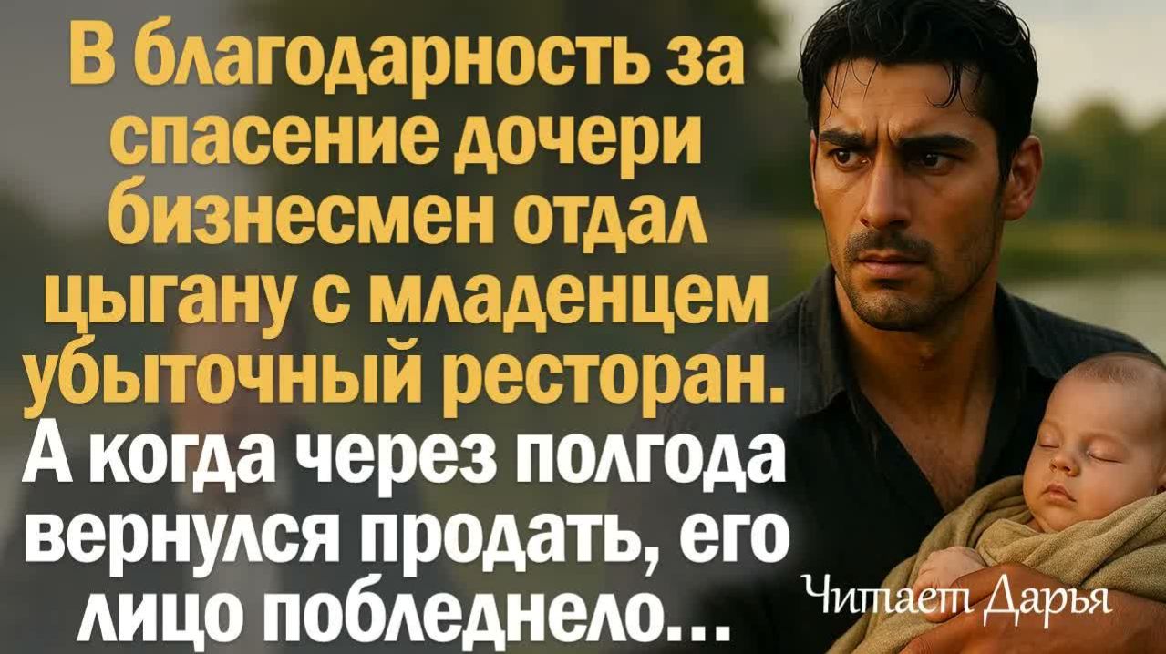 Истории из жизни. Слушать истории. В благодарность за спасение дочери бизнесмен отдал цыгану с