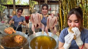 Изумительный рецепт приготовления тушеной курицы, обжаренной во фритюре. Кухня Азии