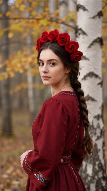 Осенний стиль: красота в русском народном костюме #русскаякультура #осень #традиции