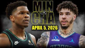 06.04.2026 | ОБЗОР МАТЧА | Миннесота Тимбервулвз - Шарлотт Хорнетс | Highlights