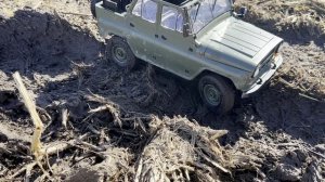 УАЗ 469 часть 1 Машинка на пульте тест Уазик по грязи