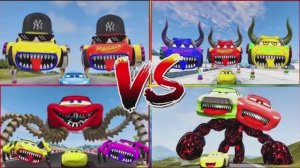 МАШИНКИ МОНСТР ТРАКИ И МОЛНИЯ МАКВИН 🆚️ КРУТОЙ МУЛЬТИК ПРО ТАЧКИ