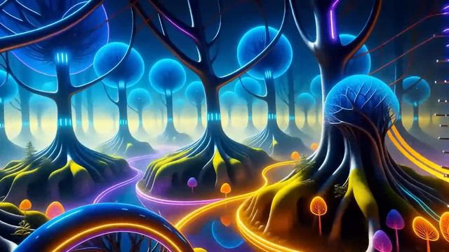 Psychedelic Trance - Magic Mushrooms  Hallucinations mix 2025 (AI Graphic Visuals)