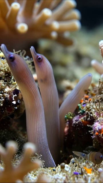 Подводные жители: жизнь угрей #моремагия #угри #подводныймир