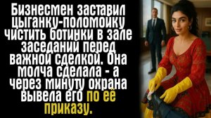 Истории из жизни. Слушать истории. Бизнесмен заставил цыганку-поломойку чистить ботинки в зале