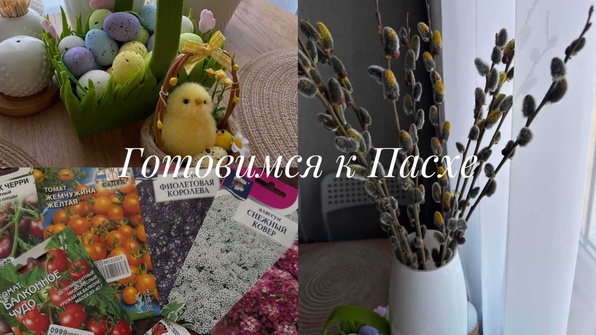VLOG: готовимся к пасхе | посеяла свои первые семена