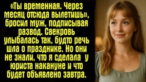 Истории из жизни. Слушать истории. «Ты временная. Через месяц отсюда вылетишь», — бросил муж