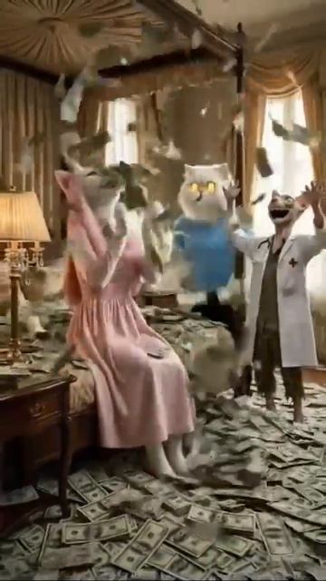 котики 🐈 очень жадный кот😱