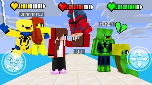 Джей Джей против Майки, Бананакида, Семейная битва супергероев Человека-паука. Майнкрафт Мультик