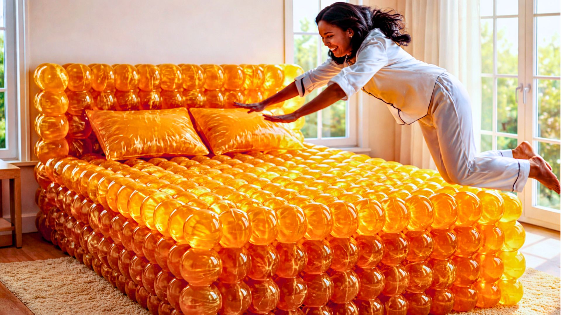 Какую кровать своей мечты выбрали бы Вы ? ✨ Невероятно приятная ИИ-анимация как в Мультики !