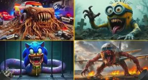 МОЛНИЯ МАКУИН МОНСТР И МИНЬОН ЗОМБИ  СОНИК МОНСТР Против ЗАРАЖЕННОЙ СКАЙ — Веселый Мультик для детей