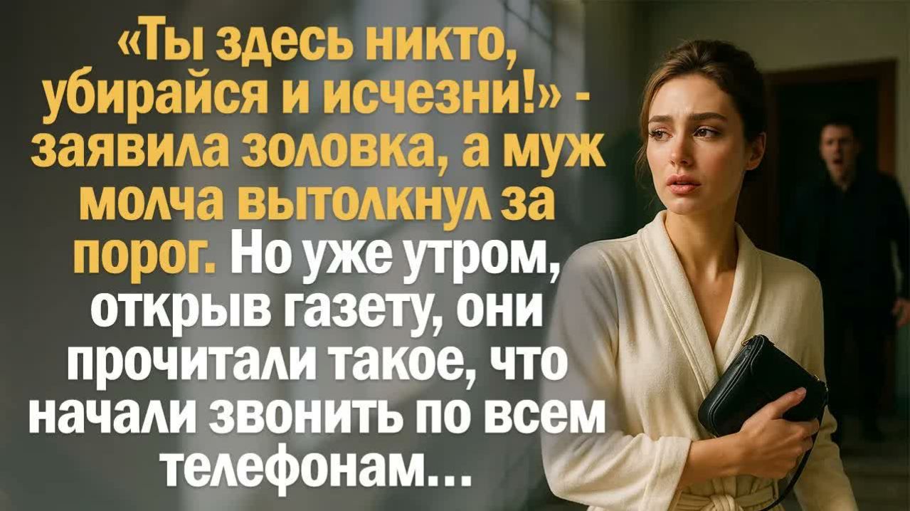 Истории из жизни. Слушать истории.  «Ты здесь никто, убирайся и исчезни!» - заявила золовка, а муж