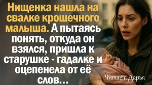 Истории из жизни. Слушать истории. Нищенка нашла на свалке крошечного малыша. А пытаясь понять