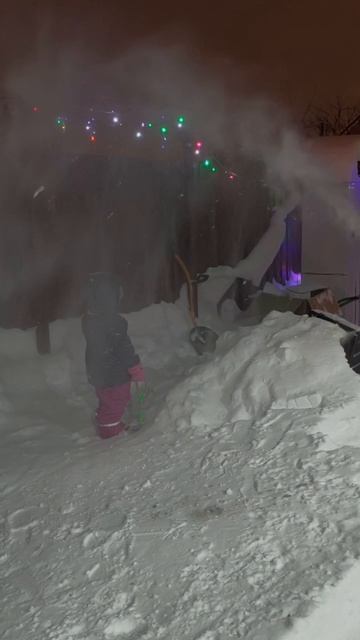 Снежная зима 2026 #элягеннадьевна #уборкаснега