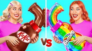 Челлендж «Настоящая еда против шоколада» | Безумный челлендж