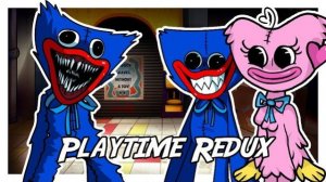 FNF PLAYTIME REDUX — ХАГГИ ВАГГИ REDUX ПРОТИВ ХАГГИ ВАГГИ И КИССИ МИССИ РЕАКЦИЯ