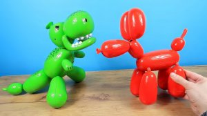 Ожившие воздушные шарики Собака Сквики и Динозавр! Новые интерактивные питомцы Squeakee! Распаковка