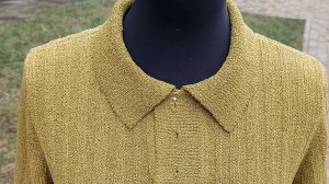 Воротник поло на вязальной машине