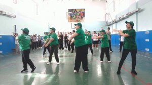 Мастер-класс по Спиральной гимнастике школьникам от "серебряных" волонтёров