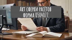 Акт сверки расчетов (ф.0510477)