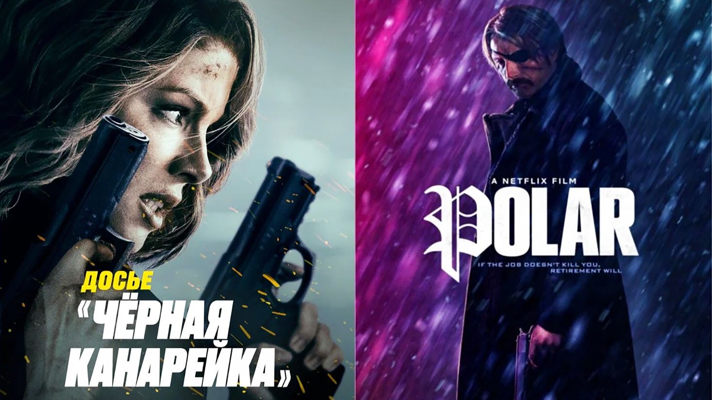 Смотрим два фильма подряд Досье Чёрная канарейка и Полярный ► Стрим